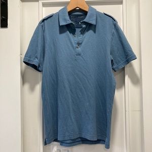 Lot of 2 Men’s Polo Collared Short Sleeve Shirts Banana Republic & CK Size M/L